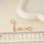 1 Pair Retro Minimalist Geometric Water Droplets Snowflake Inlay Copper Alloy Brass Zircon 18K Gold Plated Drop Earrings