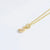 Copper 14K Gold Plated Palm Pendant Necklace