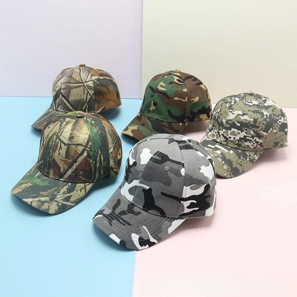 Summer Baseball Cap Men'S Outdoor Travel Sun Hat Women Camouflage Duck Tongue Hat Spring And Autumn Fishing Hat