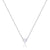 925 Sterling Silver Long-Lasting Plated Zircon Inlay Heart Shape Pendant Necklace