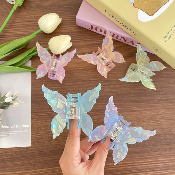 Women'S Ig Style Sweet Artistic Butterfly Acetic Acid Sheets Hair Claws