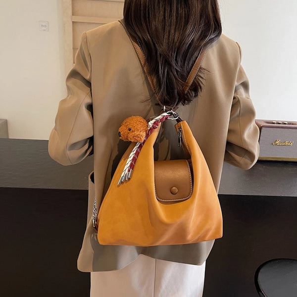 One Size Solid Color Casual Street Shopping Women'S Backpack