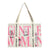Women'S Large Canvas Letter Streetwear Square Zipper Shoulder Bag