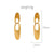 1 Pair Classic Style Irregular Titanium Steel Drop Earrings