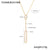 Elegant Luxurious Vacation Rectangle Titanium Steel 18K Gold Plated Rhinestone Necklace