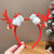 Christmas Christmas Wind Christmas Women'S Christmas Bell Flakes Elk Headdress