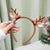 Christmas Christmas Wind Christmas Women'S Christmas Bell Flakes Elk Headdress