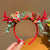 Christmas Christmas Wind Christmas Women'S Christmas Bell Flakes Elk Headdress