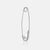1 Piece 18K Gold Plated 925 Sterling Silver Zircon Paper Clip Earrings