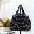 Women'S Large Polyester Letter Color Block Streetwear Square Open Shoulder Bag