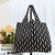 Women'S Large Polyester Letter Color Block Streetwear Square Open Shoulder Bag