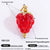 1 Piece 13.62*24.65Mm 304 Stainless Steel Resin Cherry Fruit Polished Pendant Jewelry Accessories