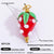 1 Piece 13.62*24.65Mm 304 Stainless Steel Resin Cherry Fruit Polished Pendant Jewelry Accessories