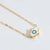 Copper 14K Gold Plated Enamel  Pendant Necklace