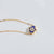 Copper 14K Gold Plated Enamel  Pendant Necklace