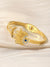 Minimalist Classic Style Solid Color Titanium Steel Zircon Bangle In Bulk