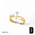 Copper 18K Gold Plated Plating Inlay Irregular Pearl Zircon Open Rings