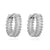 1 Pair Elegant Luxurious Shiny C Shape Circle Plating Inlay Copper Zircon 18K Gold Plated Earrings