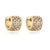 1 Pair Elegant Luxurious Shiny C Shape Circle Plating Inlay Copper Zircon 18K Gold Plated Earrings