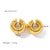1 Piece Minimalist Classic Style Solid Color Plating 304 Stainless Steel Ear Cuffs