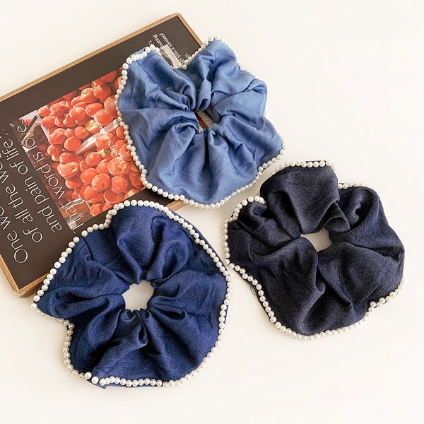 Women'S Minimalist Classic Style Solid Color Cloth Hair Tie