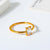 Minimalist Geometric Titanium Steel Rings