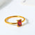 Minimalist Geometric Titanium Steel Rings