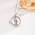 Glam Round Butterfly 304 Stainless Steel Copper Shell Zircon Inlay Pendant Necklace