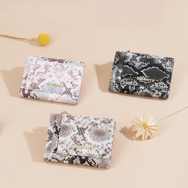 Women'S Animal Pu Leather Zipper Wallets