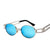 Hip-Hop Punk Streetwear Solid Color Ac Oval Frame Full Frame Glasses