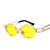 Hip-Hop Punk Streetwear Solid Color Ac Oval Frame Full Frame Glasses