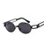 Hip-Hop Punk Streetwear Solid Color Ac Oval Frame Full Frame Glasses