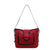 Women'S Medium Pu Leather Color Block Classic Style Bucket Zipper Tote Bag