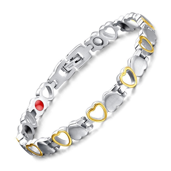 Shaokun Fashion Temperament Magnetic Bracelet Women'S Beautiful Simple Love Health Care Hollow Trend Bracelet