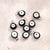 50 Pcs/Package 8.5X6Mm Hole Under 1Mm 304 Stainless Steel Eye Simple Polished Pendant Jewelry Accessories