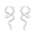 1 Pair Ig Style Snake 304 Stainless Steel Earrings