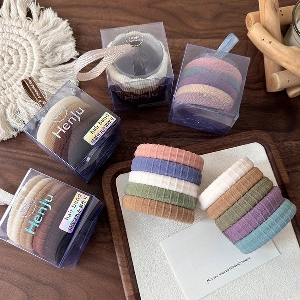 Women'S Classic Style Solid Color Cloth Hair Tie