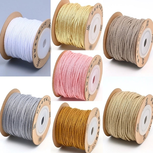 1 Roll/Package Cotton Polyester Wire Diameter: 1.2Mm Jewelry Accessories