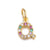 1 Piece Copper Zircon Letter Pendant Jewelry Accessories