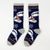 Women'S Vacation Minimalist Human Cotton Crew Socks A Pair