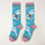 Women'S Vacation Minimalist Human Cotton Crew Socks A Pair