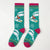 Women'S Vacation Minimalist Human Cotton Crew Socks A Pair