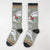 Women'S Vacation Minimalist Human Cotton Crew Socks A Pair