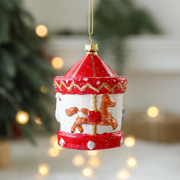 Christmas Casual Cute Christmas Christmas Tree Cake Plastic Holiday Banquet Travel Hanging Ornaments Decorations Hanging Ornaments