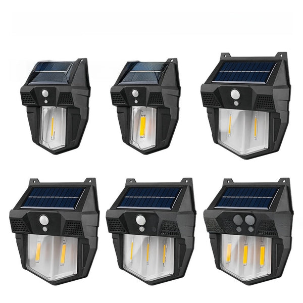 New Outdoor Solar Lamp Tungsten Wire Wall Lamp Courtyard Induction Lamp Garden Villa Night Light Lighting Waterproof