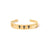 Elegant Streetwear Commute Cactus Cross Flower 304 Stainless Steel 14K Gold Plated Zircon Bangle In Bulk