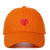 Unisex Casual Heart Embroidery Curved Eaves Baseball Cap