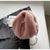 Women'S Medium Plush Solid Color Classic Style Streetwear Plush Round Zipper Crossbody Bag