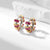 1 Pair Original Design Geometric Copper Zircon Earrings