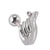 1 Piece Lip Rings Casual Vacation Gesture 304 Stainless Steel Polishing Ear Cartilage Rings & Studs